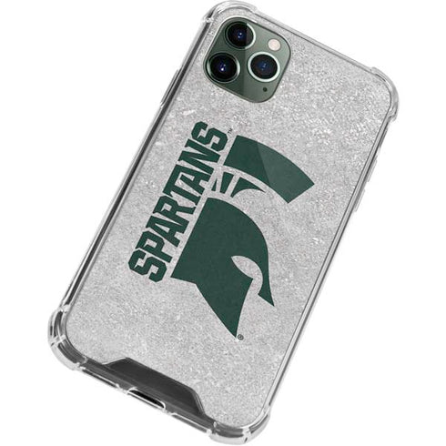 Michigan State University Spartans Half Logo iPhone 11 Pro Max Clear Case
