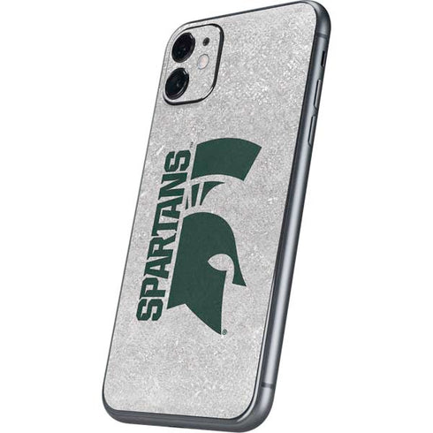 Michigan State University Spartans Half Logo iPhone 11 Skin