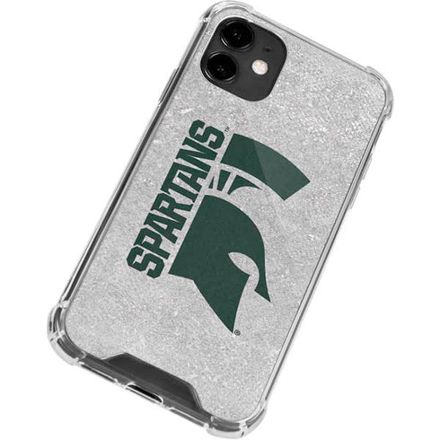 Michigan State University Spartans Half Logo iPhone 12 Mini Clear Case