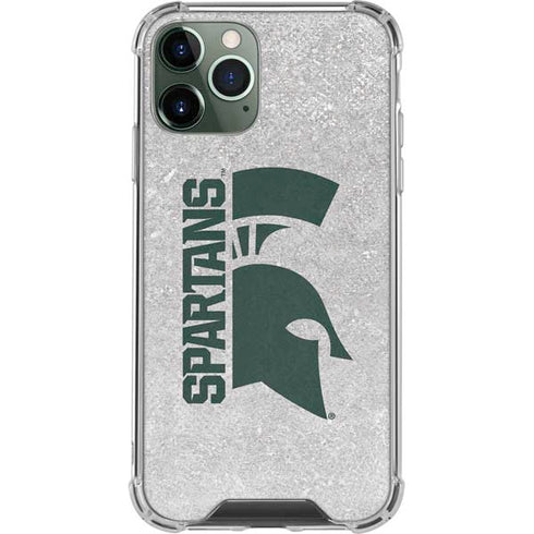 Michigan State University Spartans Half Logo iPhone 12 Pro Clear Case