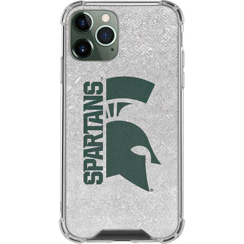 Michigan State University Spartans Half Logo iPhone 12 Pro Max Clear Case