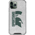 Michigan State University Spartans Half Logo iPhone 12 Pro Max Clear Case