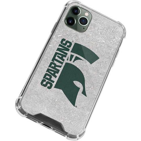Michigan State University Spartans Half Logo iPhone 12 Pro Max Clear Case