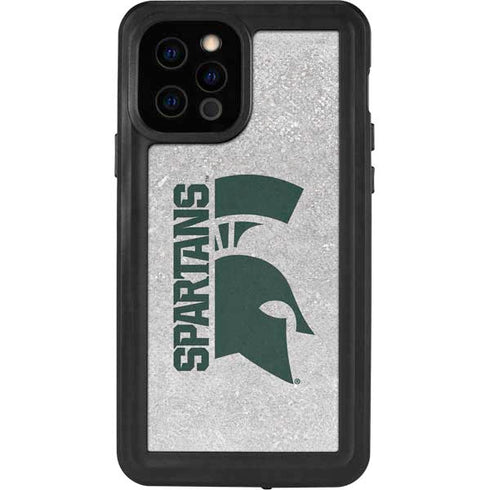 Michigan State University Spartans Half Logo iPhone 12 Pro Waterproof Case