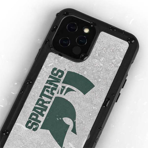 Michigan State University Spartans Half Logo iPhone 12 Pro Waterproof Case