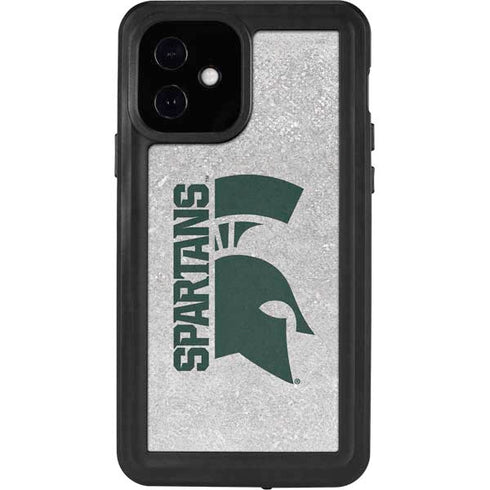 Michigan State University Spartans Half Logo iPhone 12 Waterproof Case