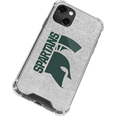 Michigan State University Spartans Half Logo iPhone 13 Mini Clear Case