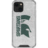 Michigan State University Spartans Half Logo iPhone 14 Clear Case