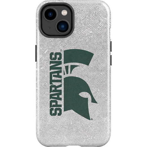 Michigan State University Spartans Half Logo iPhone 14 Plus Impact Case