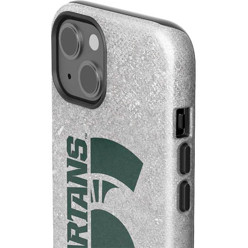 Michigan State University Spartans Half Logo iPhone 15 Plus Impact Case