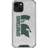 Michigan State University Spartans Half Logo iPhone 14 Plus Clear Case