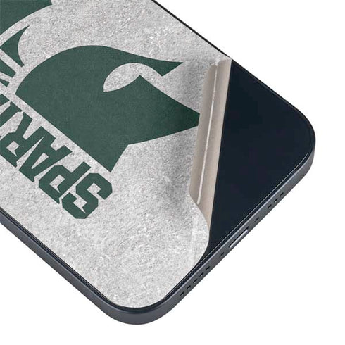 Michigan State University Spartans Half Logo iPhone 15 Plus Skin