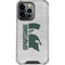 Michigan State University Spartans Half Logo iPhone 14 Pro Clear Case