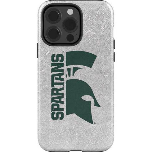 Michigan State University Spartans Half Logo iPhone 14 Pro Impact Case