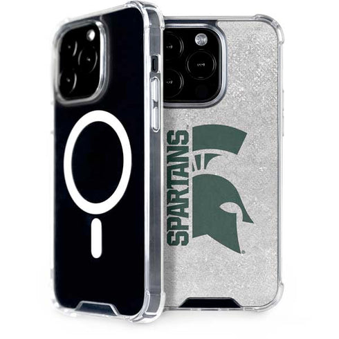 Michigan State University Spartans Half Logo iPhone 15 Pro MagSafe Case