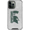 Michigan State University Spartans Half Logo iPhone 14 Pro Max Clear Case