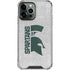 Michigan State University Spartans Half Logo iPhone 14 Pro Max Clear Case
