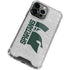Michigan State University Spartans Half Logo iPhone 14 Pro Max Clear Case