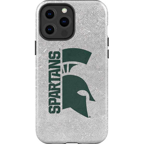 Michigan State University Spartans Half Logo iPhone 14 Pro Max Impact Case