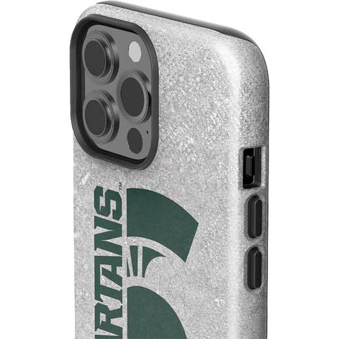 Michigan State University Spartans Half Logo iPhone 14 Pro Max Impact Case