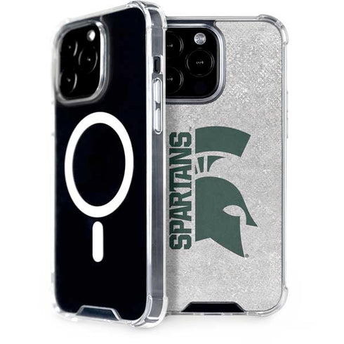 Michigan State University Spartans Half Logo iPhone 14 Pro Max MagSafe Case