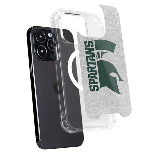 Michigan State University Spartans Half Logo iPhone 15 Pro Max MagSafe Case