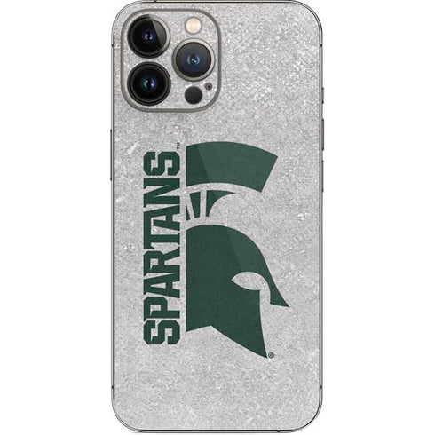 Michigan State University Spartans Half Logo iPhone 14 Pro Max Skin