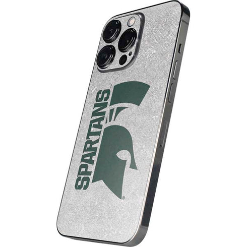 Michigan State University Spartans Half Logo iPhone 14 Pro Max Skin