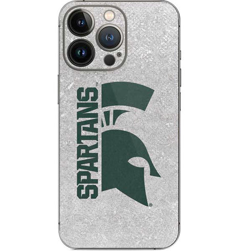 Michigan State University Spartans Half Logo iPhone 14 Pro Skin