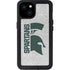 Michigan State University Spartans Half Logo iPhone 15 Plus Waterproof Case