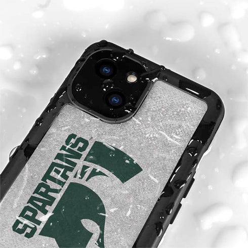 Michigan State University Spartans Half Logo iPhone 15 Waterproof Case