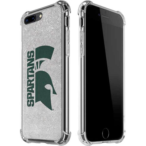 Michigan State University Spartans Half Logo iPhone 7/8 Plus Clear Case