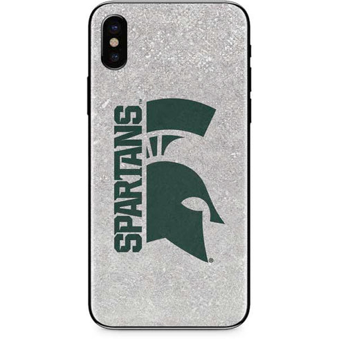 Michigan State University Spartans Half Logo iPhone X Skin