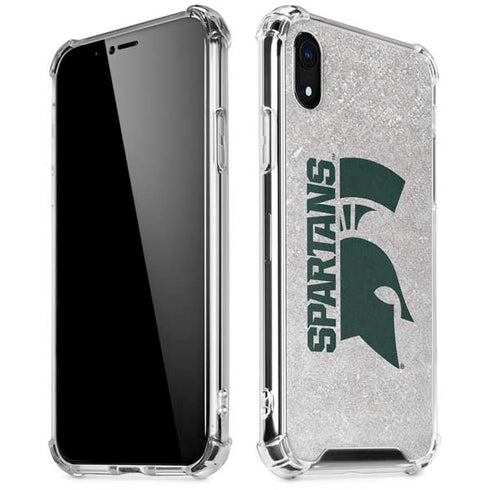 Michigan State University Spartans Half Logo iPhone XR Clear Case