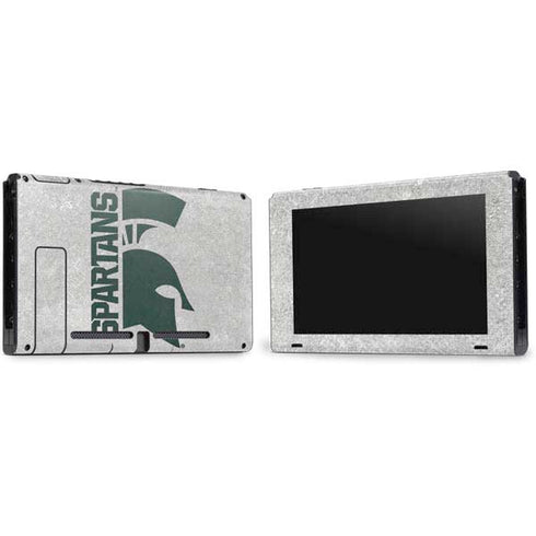 Michigan State University Spartans Half Logo Nintendo Switch Bundle Skin