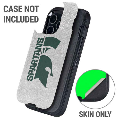 Michigan State University Spartans Half Logo Otterbox Defender iPhone Skin