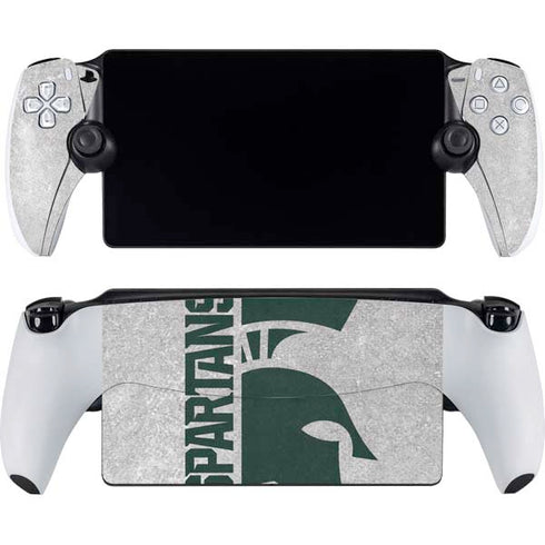 Michigan State University Spartans Half Logo PlayStation Portal Remote Player Skin