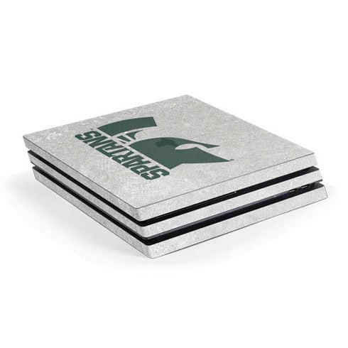 Michigan State University Spartans Half Logo PS4 Pro Console Skin