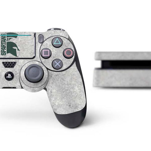 Michigan State University Spartans Half Logo PS4 Slim Bundle Skin
