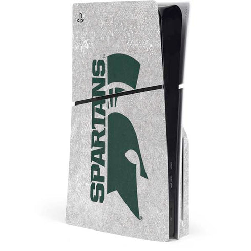 Michigan State University Spartans Half Logo PS5 Slim Disk Console Skin