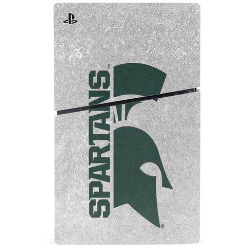 Michigan State University Spartans Half Logo PS5 Slim Digital Edition Bundle Skin