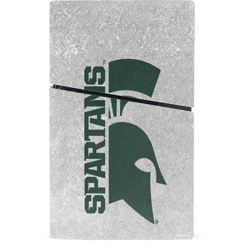 Michigan State University Spartans Half Logo PS5 Slim Digital Edition Bundle Skin