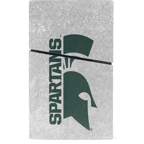 Michigan State University Spartans Half Logo PS5 Slim Digital Edition Console Skin