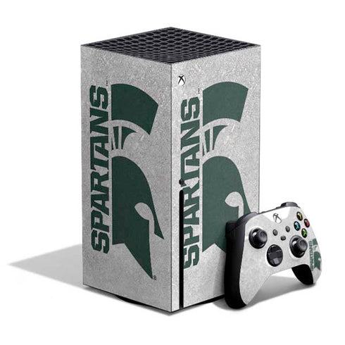 Michigan State University Spartans Half Logo Xbox Series X Bundle Skin