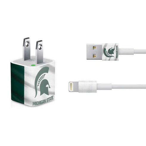 Michigan State University Spartans Jersey iPhone Charger (5W USB) Skin