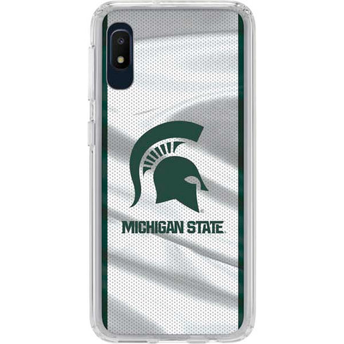 Michigan State University Spartans Jersey Galaxy A10e Clear Case
