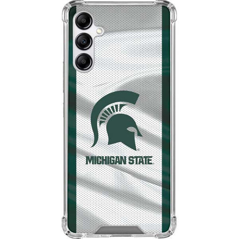 Michigan State University Spartans Jersey Galaxy A14 5G Clear Case