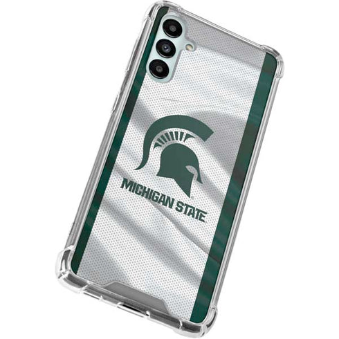 Michigan State University Spartans Jersey Galaxy A14 5G Clear Case