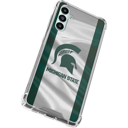 Michigan State University Spartans Jersey Galaxy A15 5G Clear Case
