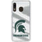 Michigan State University Spartans Jersey Galaxy A20 Clear Case